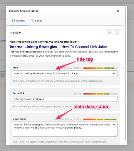 optimize your meta tags