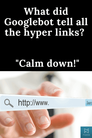 What did Googlebot tell all the hyper links