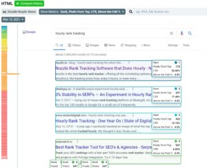 Nozzle Vision SEO Reporting Feature