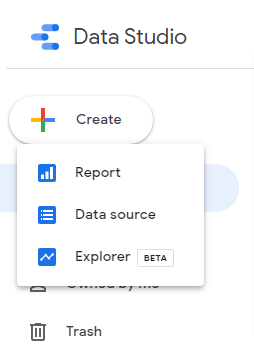 start creating a new report