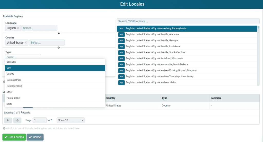 Nozzle location specific rank tracking