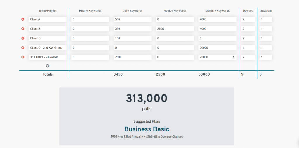 Pricing Calculator