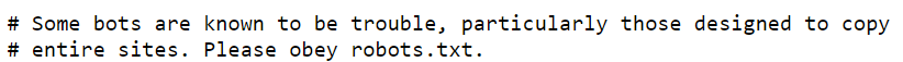 Wikipedia funny robots.txt