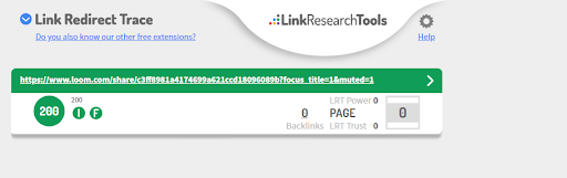 link redirect trace Chrome Extension Example